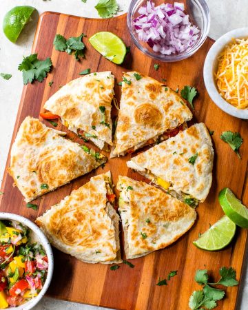 Chicken and Veggie Quesadillas