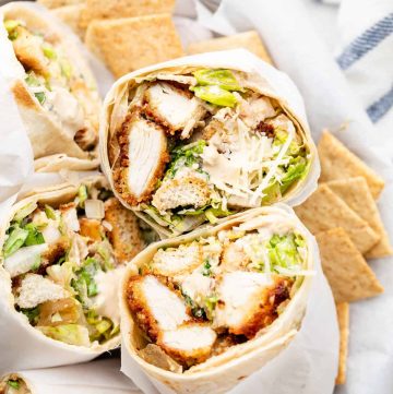 Homemade Chicken Caesar Wrap Recipe